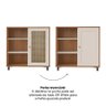 Conjunto Sala Charlotte: Rack 4675 + Buffet 4676 - 2