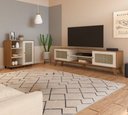 Ver imagem 1 de Conjunto Sala Charlotte: Rack 4675 + Buffet 4676