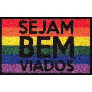 Tapete Capacho Seja Bem Viados Lgbt 60x40cm