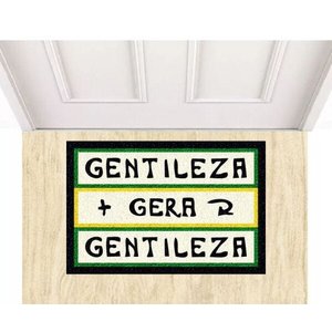 Tapete Capacho Gentileza Gera Gentileza 60x40cm