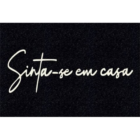 Tapete Capacho Sinta-Se em Casa 60x40cm
