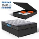 Ver imagem 4 de Cama Box Baú com Colchão de Espuma D60 Double Face Guarda Costas Comfort Force Probel Casal 138cm