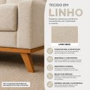 Ver imagem 7 de Sofá Living Madri 180cm 3 Lugares Molas Assento Espuma D23 - Bege