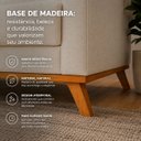 Ver imagem 3 de Sofá Living Madri 180cm 3 Lugares Molas Assento Espuma D23 - Bege
