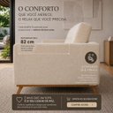 Ver imagem 5 de Sofá Living Madri 180cm 3 Lugares Molas Assento Espuma D23 - Bege