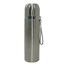 Garrafa Térmica Aço Inox 500ml Prateada:COM ALÇA - 1