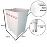 Gabinete Para Lavanderia 53cm Com Tanque 34 Litros + Sifão Tanque: Branco - 2