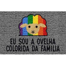 Tapete Capacho Ovelha Colorida da Família Lgbt 60x40 Cm - 2