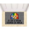 Tapete Capacho Ovelha Colorida da Família Lgbt 60x40 Cm - 1