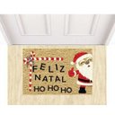 Ver imagem 1 de Tapete Capacho Feliz Natal Ho Ho 60x40 Cm