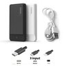 Carregador Portátil Power Bank Bateria Portátil Pineng 20000mAh para Samsung A50 Slim - Preto - 4