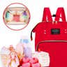 Mochila Bolsa Maternidade Multifunção living travelling share - Vermelho - 4