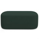 Ver imagem 4 de Cabeceira Cama Box 100cm Lanna com Puff Recamier Doha W01 Suede Verde Musgo - Lyam Decor