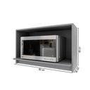 Ver imagem 2 de Armário Aéreo Cozinha 80 cm Bariloche 100 % MDF 6225.33 Titânio Fosco - Indekes