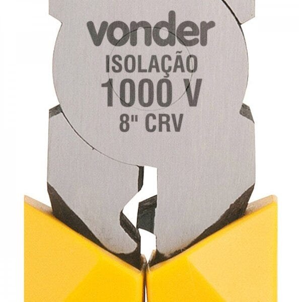 Alicate universal para eletricista 8" profissional CRV 1.000 V Vonder - 3