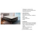 Ver imagem 4 de Conjunto Box Baú Solteiro Colchão Espuma Paropas Molas Extrapedic Olímpia + Base Crc Suede Black