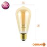 Lâmpada Vintage Led Edson 4,5w 2500k Bivolt E27 Osram - 4