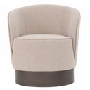 Ver imagem 5 de Poltrona Fixa Base Aço Serene Linho Bege - Sallar Home