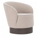 Ver imagem 1 de Poltrona Fixa Base Aço Serene Linho Bege - Sallar Home