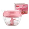 Processador De Alimentos Manual Triturador Cortador 3 Laminas Inox - Clink ROSA - 1