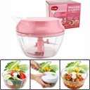 Ver imagem 2 de Processador De Alimentos Manual Triturador Cortador 3 Laminas Inox - Clink ROSA