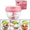 Processador De Alimentos Manual Triturador Cortador 3 Laminas Inox - Clink ROSA - 2