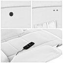 Ver imagem 7 de Poltrona do Papai Reclinável Sala de Cinema Barcelona Power Touch Massagem Usb Pu Branco G23 Encantu