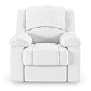 Ver imagem 1 de Poltrona do Papai Reclinável Sala de Cinema Barcelona Power Touch Massagem Usb Pu Branco G23 Encantu