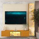Ver imagem 5 de Estante para TV e Home Theater até 65 Polegadas com LED e Vidro Reflecta 100% MDF 191,2CMX217,6cm Luminare