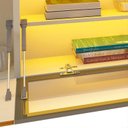 Ver mais imagens de Estante Home para Tv 84 Polegadas 191cm com Porta Reflecta Led 100% Mdf Luminare