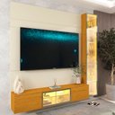 Ver imagem 6 de Estante Home para Tv 84 Polegadas 191cm com Porta Reflecta Led 100% Mdf Luminare