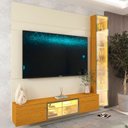 Ver imagem 6 de Estante para TV e Home Theater até 65 Polegadas com LED e Vidro Reflecta 100% MDF 191,2CMX217,6cm Luminare