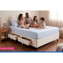 Ver imagem 2 de Cama Base c/Aux 4 Gavetas Viúva Castor Poli Clean 128x188x27