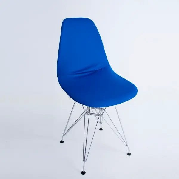 Capa para Cadeira Eiffel Charles Eames Wood Azul - 1