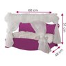 Caminha Pet Luxo Sweet Pink com dossel - 2