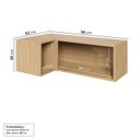 Ver imagem 4 de Armário Aéreo Planejado Porta Basculante Canto Reto Nara CabeCasa MadeiraOriginals Marrom/Avena