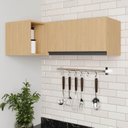 Ver imagem 2 de Armário Aéreo Porta Basculante Canto Reto Nara CabeCasa MadeiraOriginals