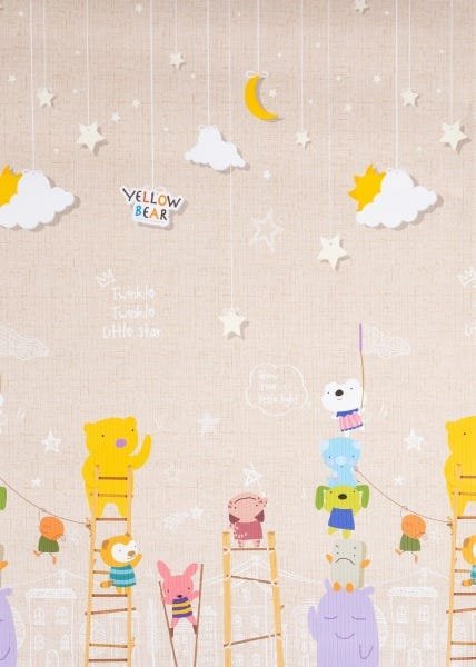 Tapete Infantil Parklon Pvc Little Star 100cm x 140cm x 1,2cm - 1