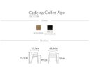 Ver imagem 6 de Cadeira Coller Aço - Madeira em Preto Ebanizado - Artefama