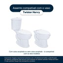 Ver imagem 4 de Tampa de Vaso Polipropileno Twister Branco para Bacia Hervy