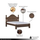 Ver imagem 3 de Cama de Casal Queen Size Madeira Maciça Naipe Café - G74 - Gran Belo