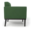 Ver mais imagens de Conjunto Poltrona e Namoradeira Decorativa Karen Pés Fixo em Madeira Preto Suede Verde G19 - Gran Be