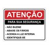 Placa Monitoramento Atenção para Sua Segurança Pvc 1mm 20x15cm TaColado 05 Unidades - 1