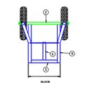 Ver imagem 3 de Carrinho Carro Armazém para Cargas 350kg Metalosa