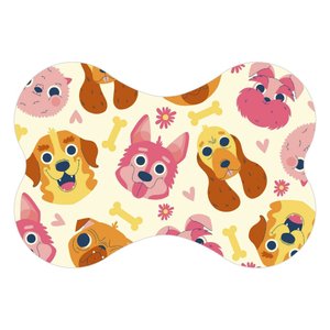 Tapete Comedouro Ração Cachorro Pet Cão Dog Lona Nº4 - 30x44 Arte na Arte Tapete para Comedouro de C