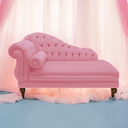 Ver imagem 2 de Recamier Divã Namoradeira Larissa 185cm Direito de Quem Senta Suede Rosa Barbie - Incasa Decor