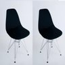 Kit com 02 Capas para Cadeira Eiffel Charles Eames Wood Preta - 1