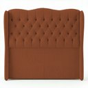Ver imagem 1 de Cabeceira Cama Box Queen Size Alora 160cm Estofada Capitonê Moderna Bouclê Terracota - Desk Design