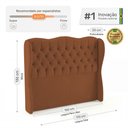 Ver imagem 4 de Cabeceira Cama Box Queen Size Alora 160cm Estofada Capitonê Moderna Bouclê Terracota - Desk Design
