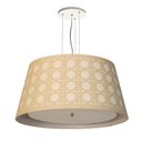 Ver imagem 1 de Luminaria de Teto Pendente Cone Recorte Palha 50x25 Bege